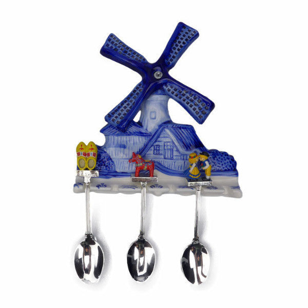 Dutc Ceramic Spoon Rests Delft Blue Teapot