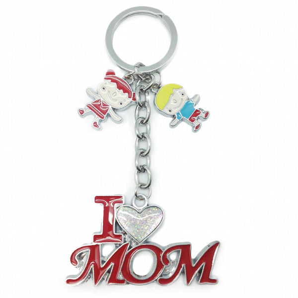 Mom Gift Key Chain: "I Love Mom" - ScandinavianGiftOutlet